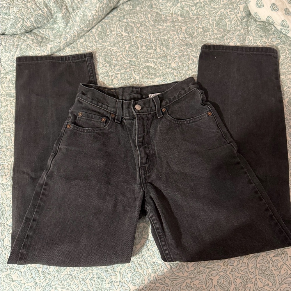 Levi's Women's Black Straight Jeans